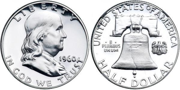 1/2 Долар США (1776 - ) Срібло Франклін Делано Рузвельт (1882-1945)