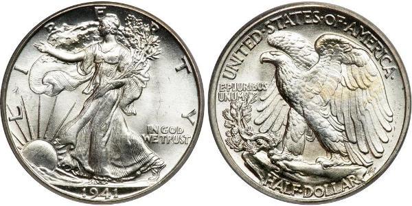 1/2 Долар США (1776 - ) Срібло 