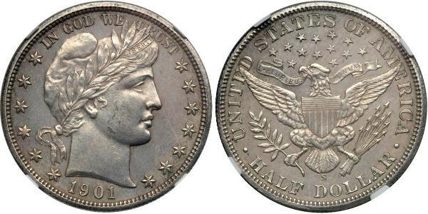 1/2 Долар США (1776 - ) Срібло 