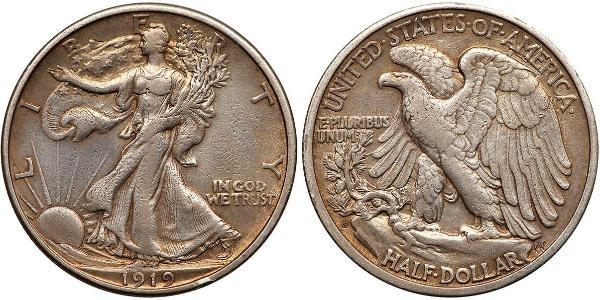 1/2 Долар США (1776 - ) Срібло 