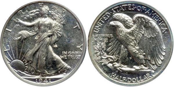 1/2 Долар США (1776 - ) Срібло 