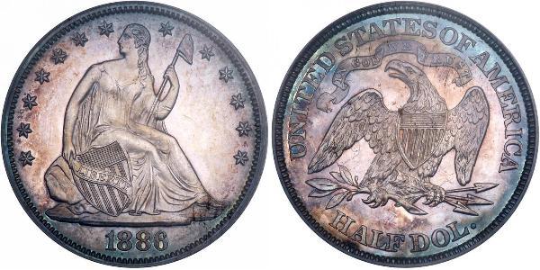 1/2 Долар США (1776 - ) Срібло 