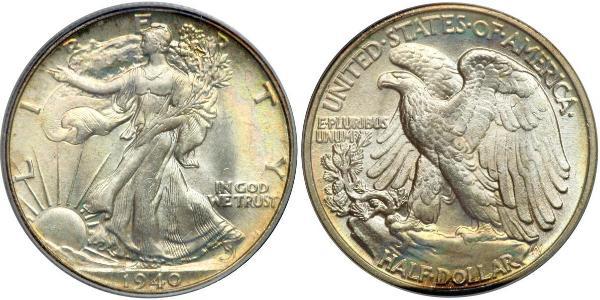 1/2 Долар США (1776 - ) Срібло 