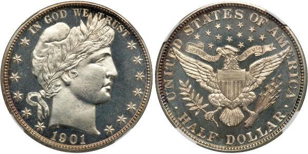 1/2 Долар США (1776 - ) Срібло 