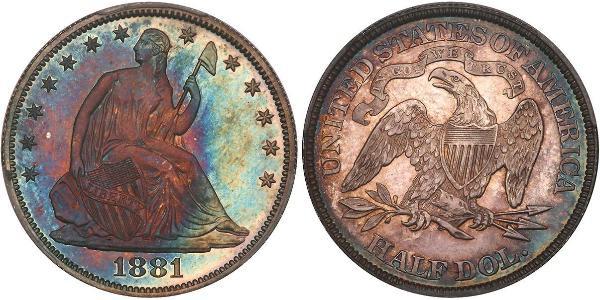 1/2 Долар США (1776 - ) Срібло 