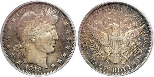 1/2 Долар США (1776 - ) Срібло 