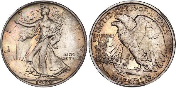 1/2 Долар США (1776 - ) Срібло 