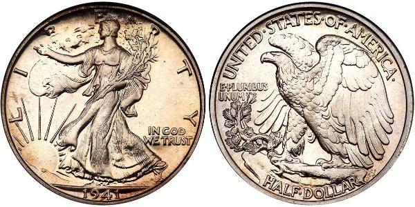 1/2 Долар США (1776 - ) Срібло 