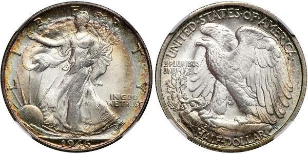 1/2 Долар США (1776 - ) Срібло 
