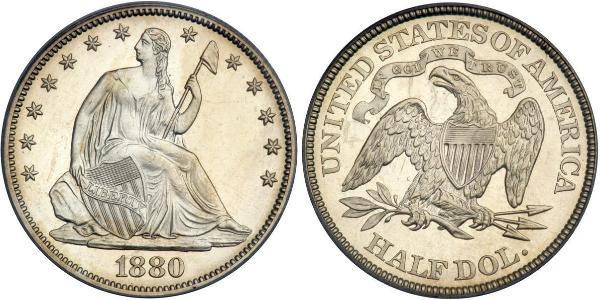 1/2 Долар США (1776 - ) Срібло 