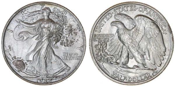 1/2 Долар США (1776 - ) Срібло 