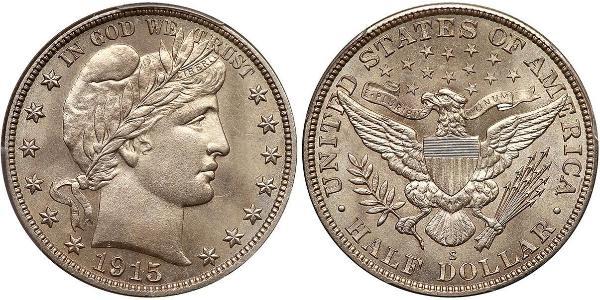 1/2 Долар США (1776 - ) Срібло 