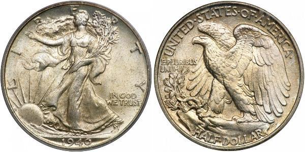 1/2 Долар США (1776 - ) Срібло 