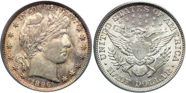 1/2 Долар США (1776 - ) Срібло 