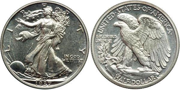 1/2 Долар США (1776 - ) Срібло 