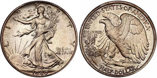 1/2 Долар США (1776 - ) Срібло 