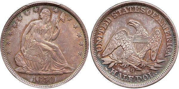 1/2 Долар США (1776 - ) Срібло 