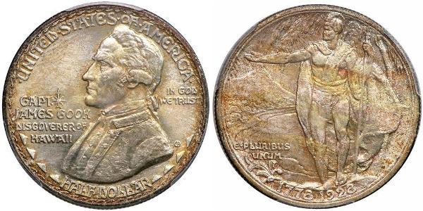 1/2 Долар США (1776 - ) Срібло Джеймс Кук