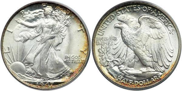 1/2 Долар США (1776 - ) Срібло 