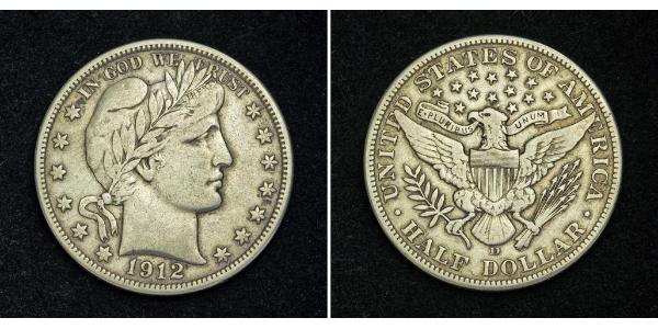 1/2 Долар США (1776 - ) Срібло 
