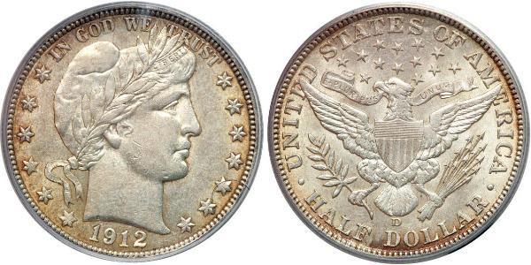 1/2 Долар США (1776 - ) Срібло 