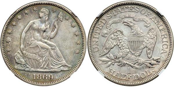 1/2 Долар США (1776 - ) Срібло 