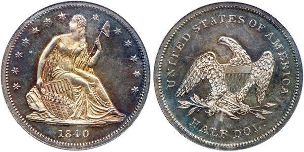 1/2 Долар США (1776 - ) Срібло 