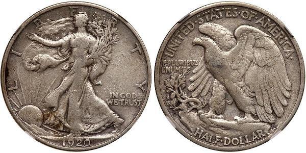 1/2 Долар США (1776 - ) Срібло 