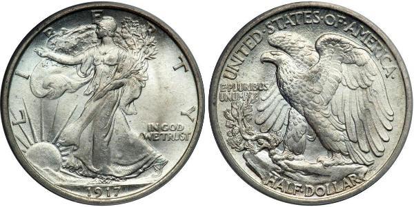 1/2 Долар США (1776 - ) Срібло 