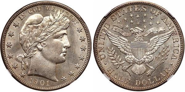 1/2 Долар США (1776 - ) Срібло 