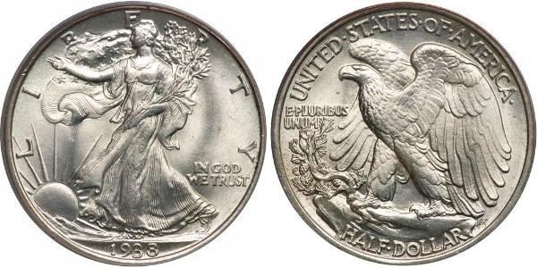 1/2 Долар США (1776 - ) Срібло 