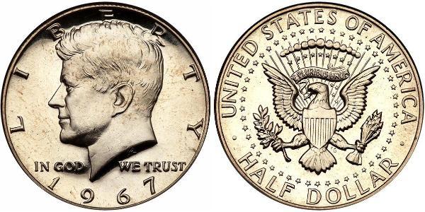 1/2 Долар США (1776 - ) Срібло Джон Фітцджеральд Кеннеді  (1917-1963)