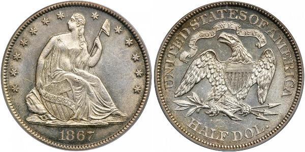 1/2 Долар США (1776 - ) Срібло 
