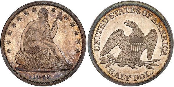 1/2 Долар США (1776 - ) Срібло 