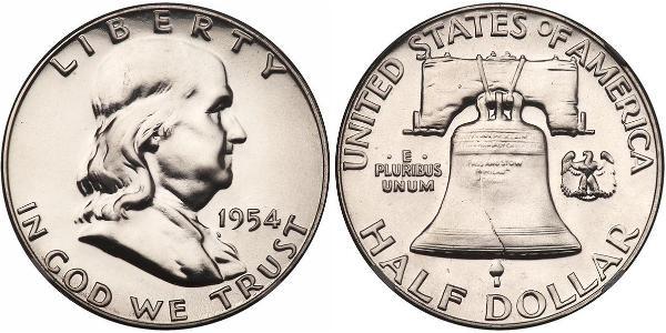 1/2 Долар США (1776 - ) Срібло Франклін Делано Рузвельт (1882-1945)
