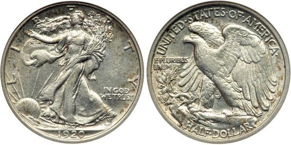 1/2 Долар США (1776 - ) Срібло 