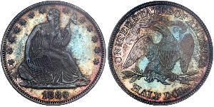 1/2 Доллар США (1776 - ) Серебро 