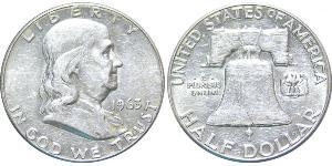 1/2 Доллар США (1776 - ) Серебро Франклин Делано Рузвельт (1882-1945)