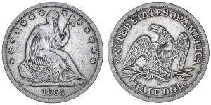 1/2 Доллар США (1776 - ) Серебро 