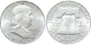1/2 Доллар США (1776 - ) Серебро Франклин Делано Рузвельт (1882-1945)