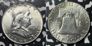 1/2 Доллар США (1776 - ) Серебро Франклин Делано Рузвельт (1882-1945)