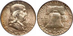 1/2 Доллар США (1776 - ) Серебро Франклин Делано Рузвельт (1882-1945)