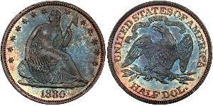 1/2 Доллар США (1776 - ) Серебро 