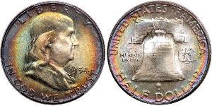 1/2 Доллар США (1776 - ) Серебро Франклин Делано Рузвельт (1882-1945)