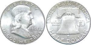 1/2 Доллар США (1776 - ) Серебро Франклин Делано Рузвельт (1882-1945)