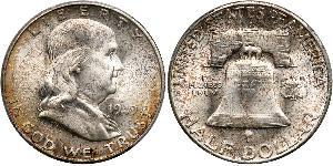 1/2 Доллар США (1776 - ) Серебро Франклин Делано Рузвельт (1882-1945)