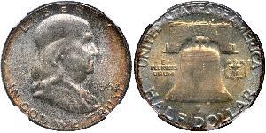 1/2 Доллар США (1776 - ) Серебро Франклин Делано Рузвельт (1882-1945)