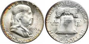 1/2 Доллар США (1776 - ) Серебро Франклин Делано Рузвельт (1882-1945)