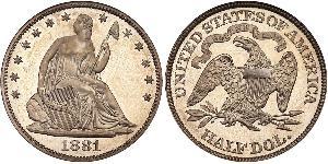 1/2 Доллар США (1776 - ) Серебро 