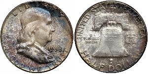 1/2 Доллар США (1776 - ) Серебро Франклин Делано Рузвельт (1882-1945)